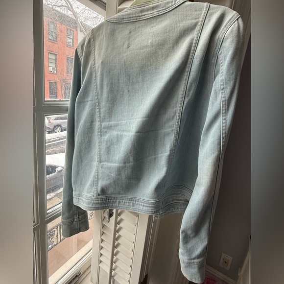 L'AGENCE Blue Denim Jacket - Picture 2 of 2